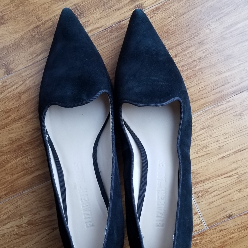 ELIZABETH AND JAMES Black Suede Shoes